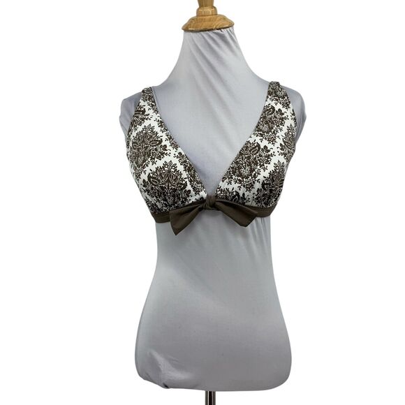 Tommy Bahama Bikini Top Womens XL Extra Large Multi Push Up Tie Back Padded - Picture 1 of 11